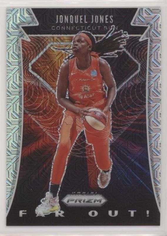 Jonquel Jones 2020 Prizm WNBA #9 Far Out - Mojo /25 RAW