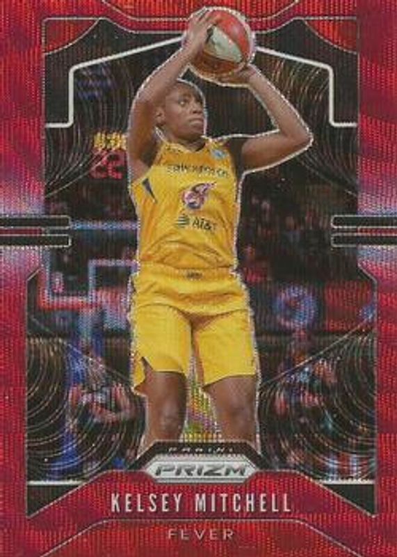 Kelsey Mitchell 2020 Prizm WNBA #87 Ruby Wave RAW