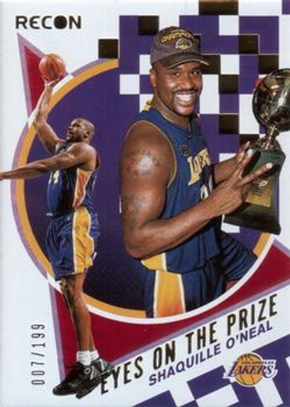 Shaquille O'Neal 2020 Recon #9 Eyes on the Prize - Red /199 RAW