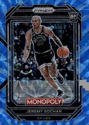 Jeremy Sochan 2022 Prizm #RSI-JSC Rookie Signatures Price