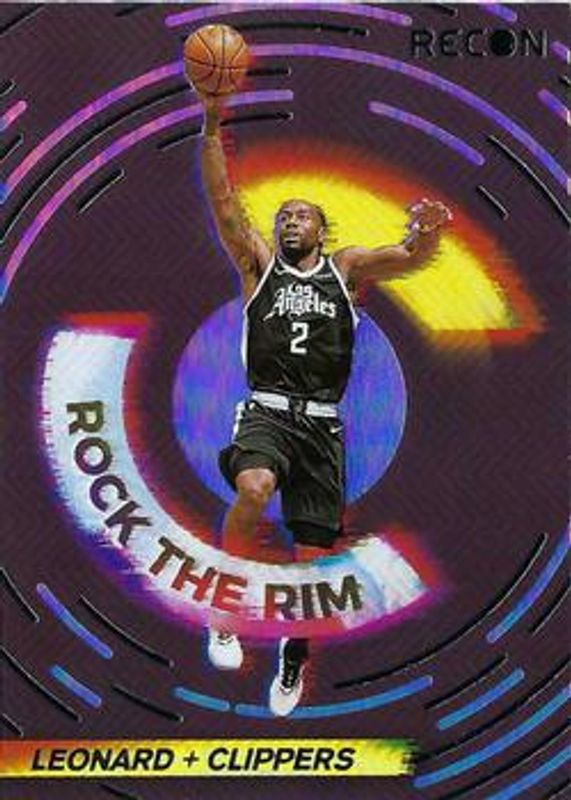 Kawhi Leonard 2020 Recon #18 Rock the Rim RAW