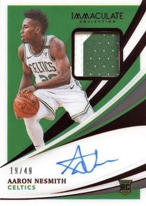 Aaron Nesmith 2020 Immaculate #108 Red /49 Rookie RAW