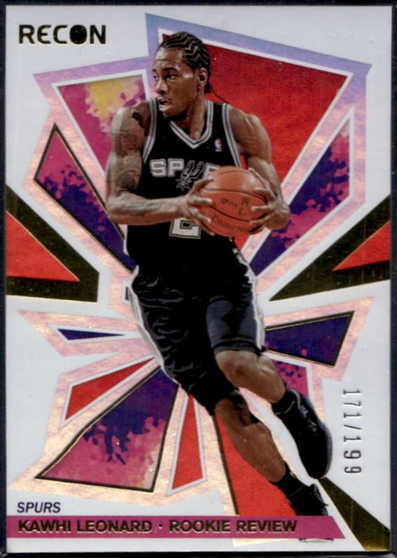 Kawhi Leonard 2020 Recon #12 Rookie Review - Red /199 RAW
