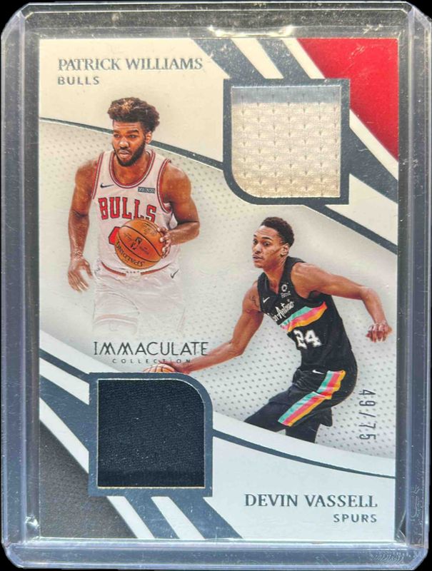 2020 Immaculate #RRD-WV Remarkable Rookie Jerseys Dual /75