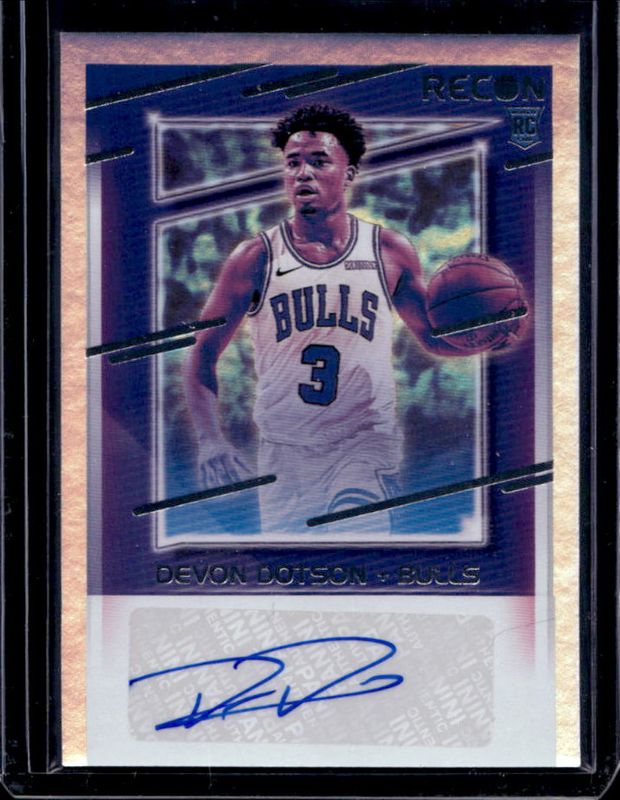Devon Dotson 2020 Recon #RRS-DDO Rookie Recon Signatures RAW