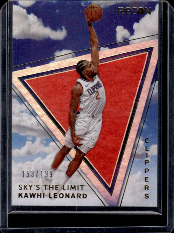 Kawhi Leonard 2020 Recon #8 Sky's the Limit - Red /199 RAW
