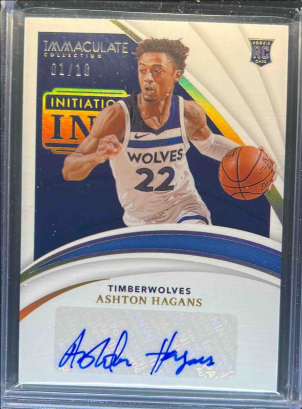 2020 Immaculate #INI-ASH Initiation Ink - Gold /10