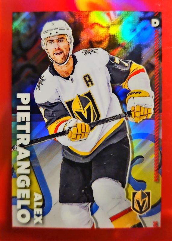 2022 Topps Chrome NHL Sticker Collection #507 Red Refractor /5