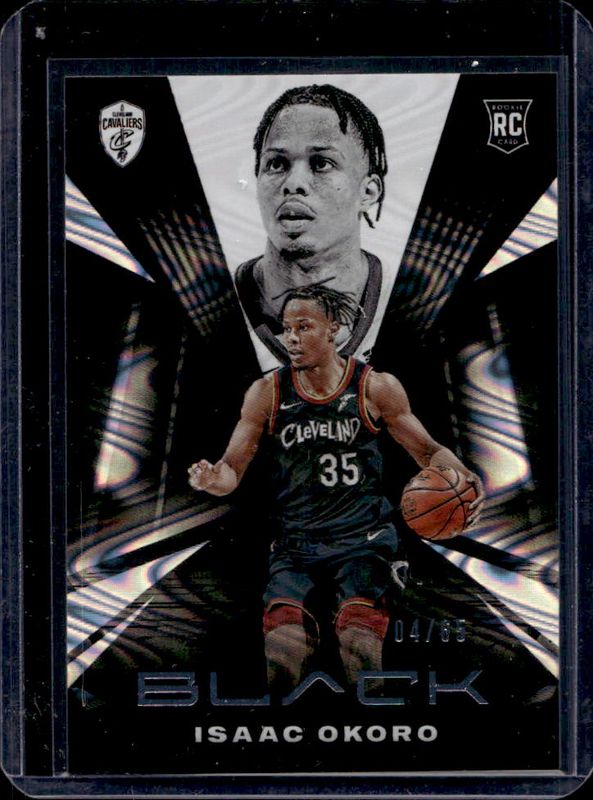 Isaac Okoro 2020 Black #73 Swirlorama /65 Rookie RAW