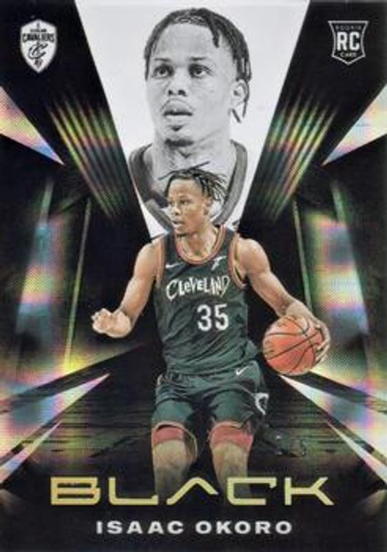 Isaac Okoro 2020 Black #73 Small Hyperplaid /5 Rookie RAW