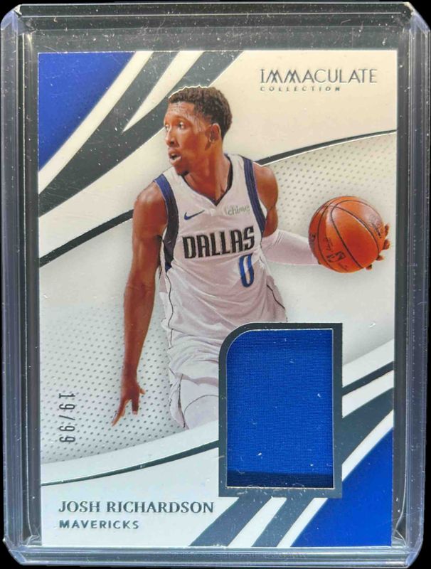 Josh Richardson 2020 Immaculate #RJ-JRS Remarkable Jerseys /99 RAW