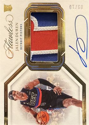 2022 Flawless #HPA-JDR Horizontal Patch Autographs - Gold /10