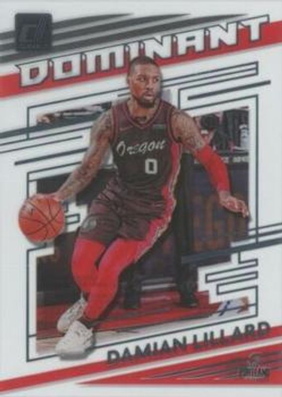 Damian Lillard 2020 Clearly Donruss #5 Clearly Dominant RAW