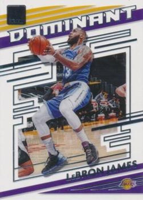 LeBron James 2020 Clearly Donruss #1 Clearly Dominant RAW