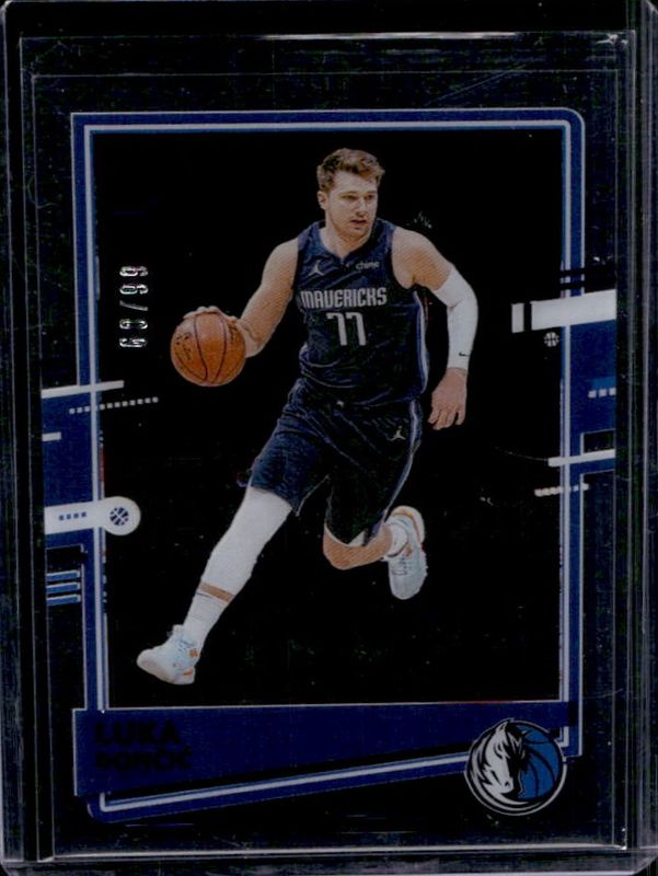 Luka Doncic 2020 Clearly Donruss #40 Blue /99 RAW