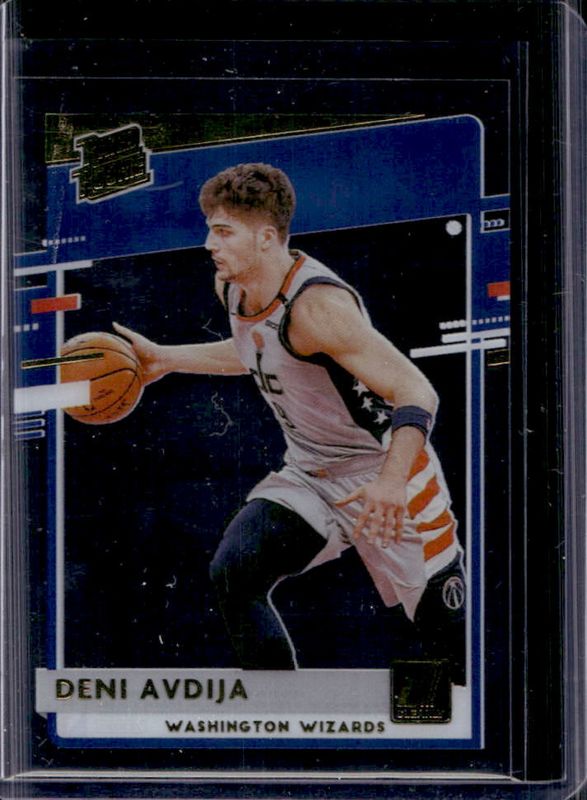 Deni Avdija 2020 Clearly Donruss #89 Gold Rookie RAW