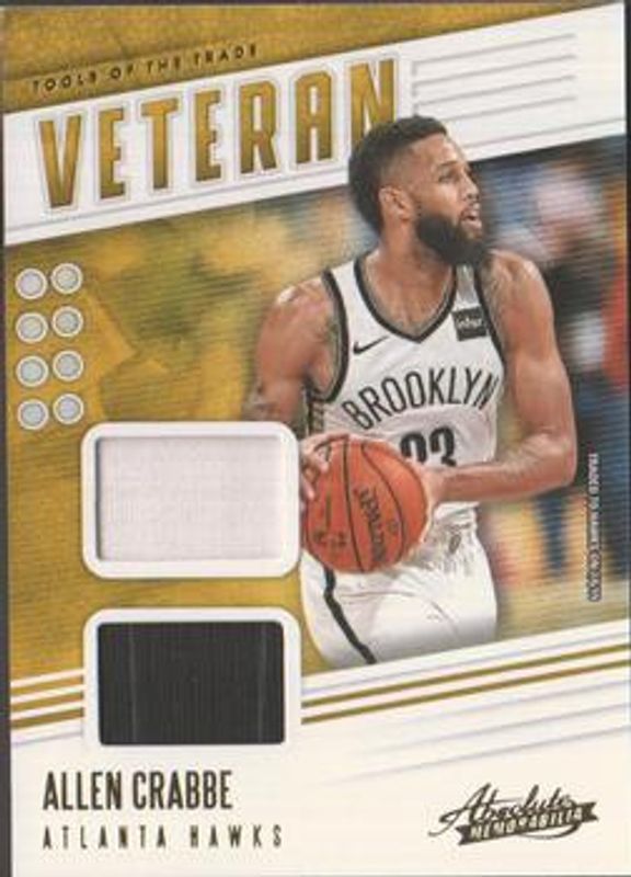 2019 Absolute Memorabilia #VT-ACB Veteran Tools of the Trade Level 1