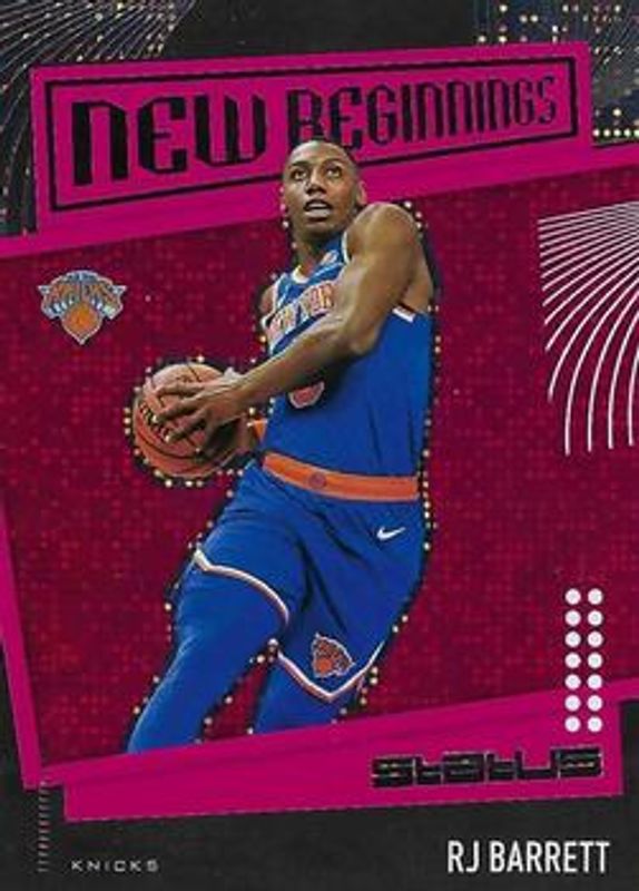 RJ Barrett 2019 Status #15 New Beginnings - Red Rookie RAW