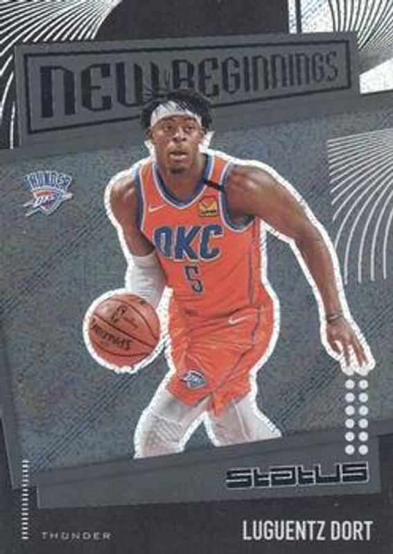Luguentz Dort 2019 Status #10 New Beginnings Rookie RAW