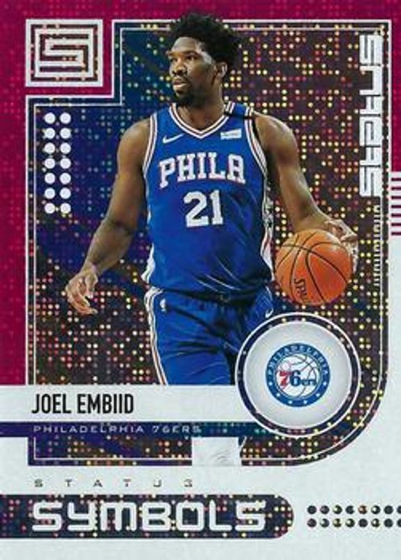 Joel Embiid 2019 Status #8 Status Symbols - Red RAW