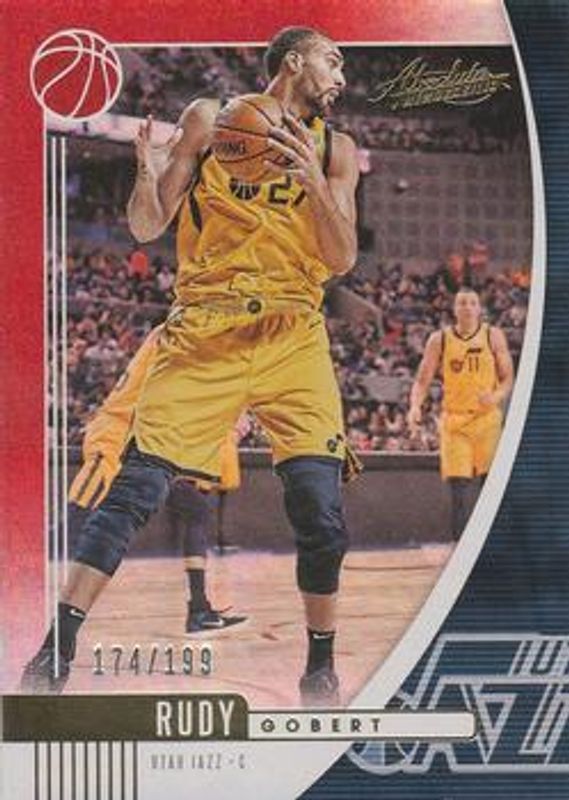 Rudy Gobert 2019 Absolute Memorabilia #21 Red /199 RAW
