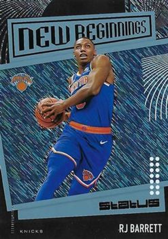 RJ Barrett 2019 Status #15 New Beginnings - Blue Rookie RAW