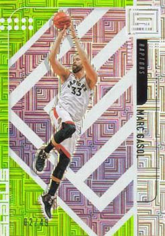 Marc Gasol 2019 Status #183 Green Escher Squares /49 RAW
