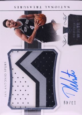 2017 National Treasures #128 Rookie Patch Auto Horizontal /49