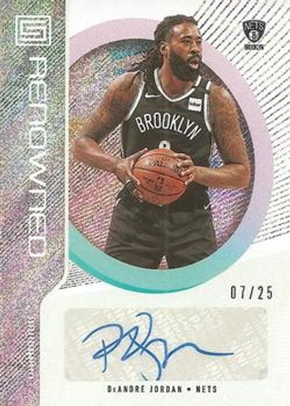 DeAndre Jordan 2019 Status #RA-DAJ Renowned Autographs /25 RAW