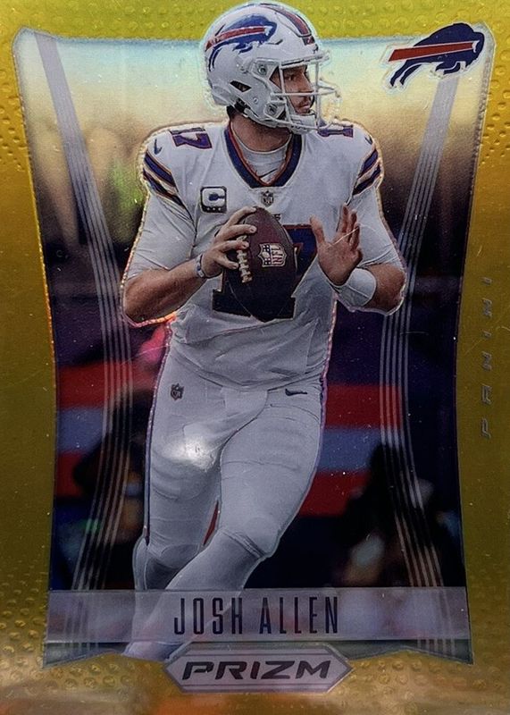 Josh Allen 2022 Prizm #PF-5 Prizm Flashback - Gold /10 RAW