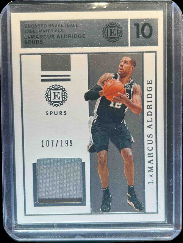 LaMarcus Aldridge 2019 Encased #LM-LMA Label - Materials /199 RAW