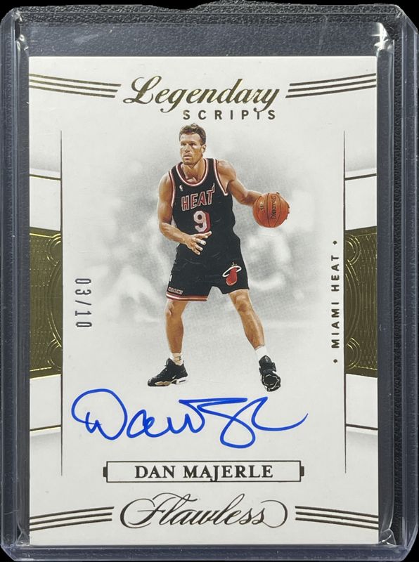 Dan Majerle 2019 Flawless #LS-DMJ Legendary Scripts - Gold /10 RAW