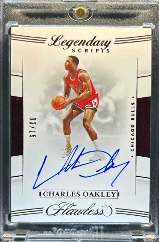 Charles Oakley 2019 Flawless #LS-CHO Legendary Scripts - Ruby /15 RAW