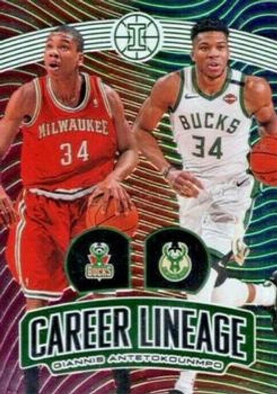 Giannis Antetokounmpo 2019 Illusions #11 Career Lineage - Emerald RAW