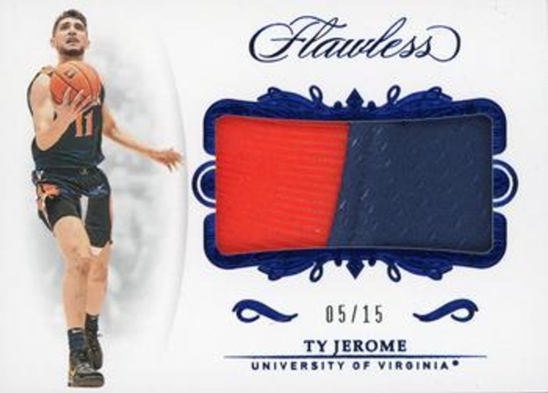 2019 Flawless Collegiate #26 Rookie Patches - Sapphire /15