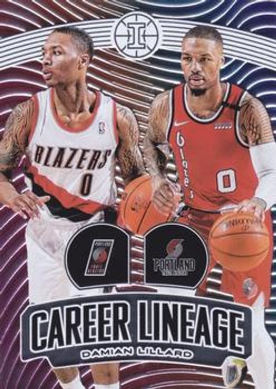 Damian Lillard 2019 Illusions #3 Career Lineage RAW