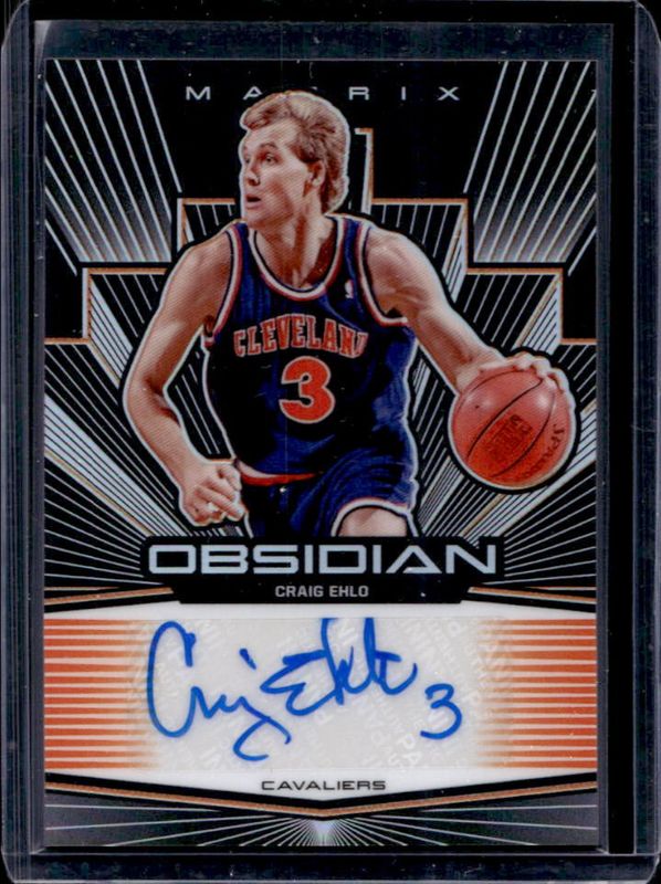 2019 Obsidian #MA-CEL Matrix Autographs - Electric Etch Orange /50