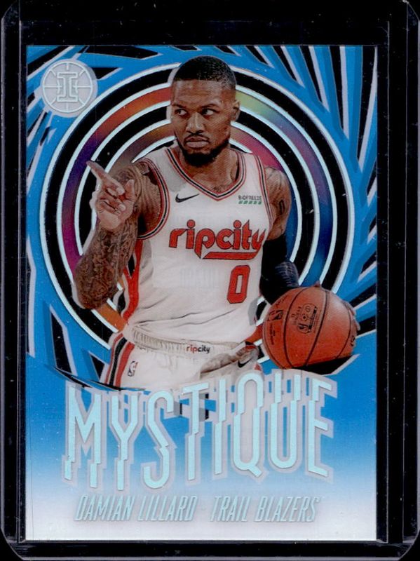 Damian Lillard 2019 Illusions #18 Mystique - Sapphire RAW
