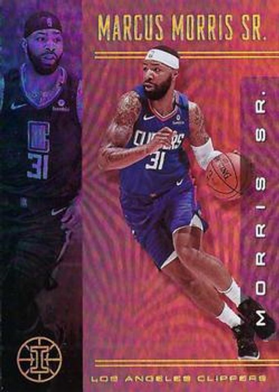 Marcus Morris 2019 Illusions #67 Trophy Collection Bronze RAW