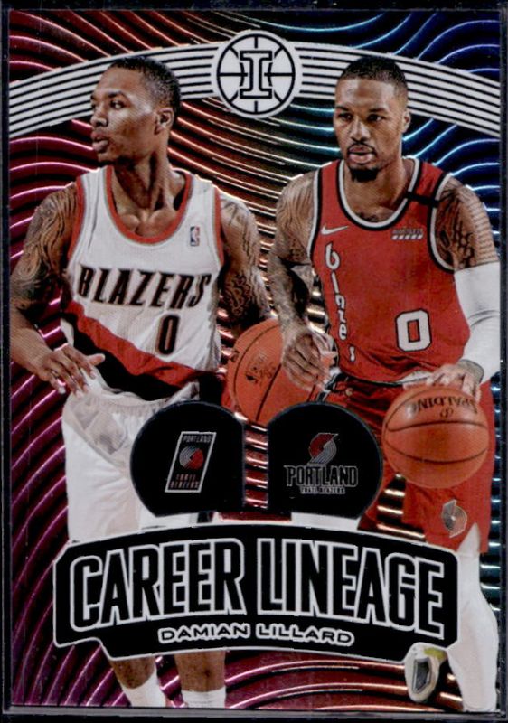 Damian Lillard 2019 Illusions #3 Career Lineage - Sapphire /199 RAW