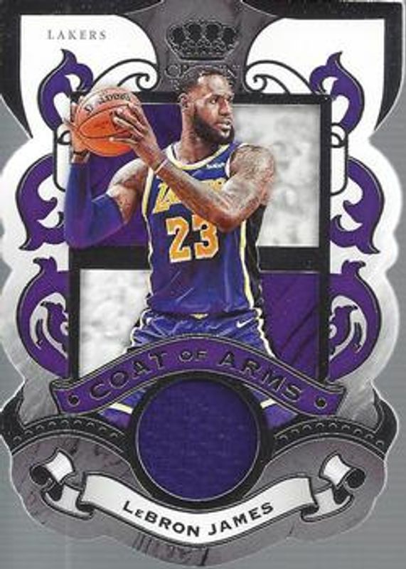 LeBron James 2019 Crown Royale #CA-LJ Coat of Arms RAW
