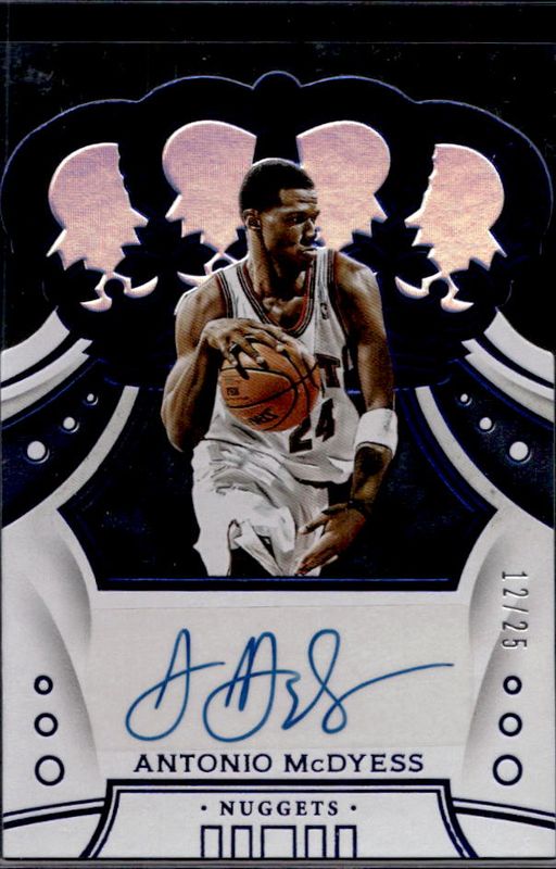 2019 Crown Royale #CA-AMD Crown Autographs - Blue /25