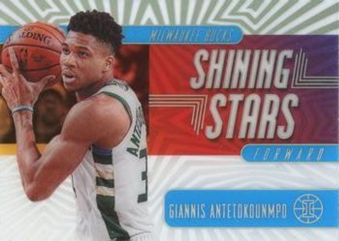 Giannis Antetokounmpo 2019 Illusions #13 Shining Stars - Sapphire RAW