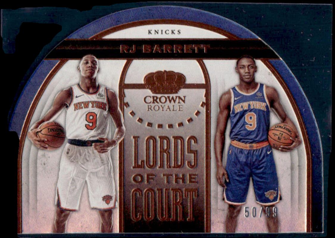 RJ Barrett 2019 Crown Royale #1 Lords of the Court /99 Rookie RAW