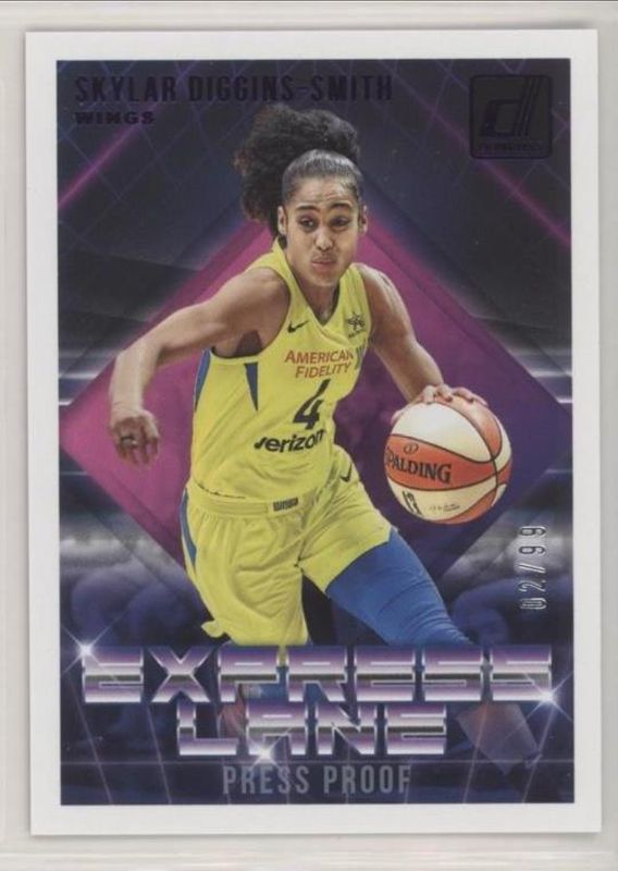 2019 Donruss WNBA #8 Express Lane - Purple Press Proof /99