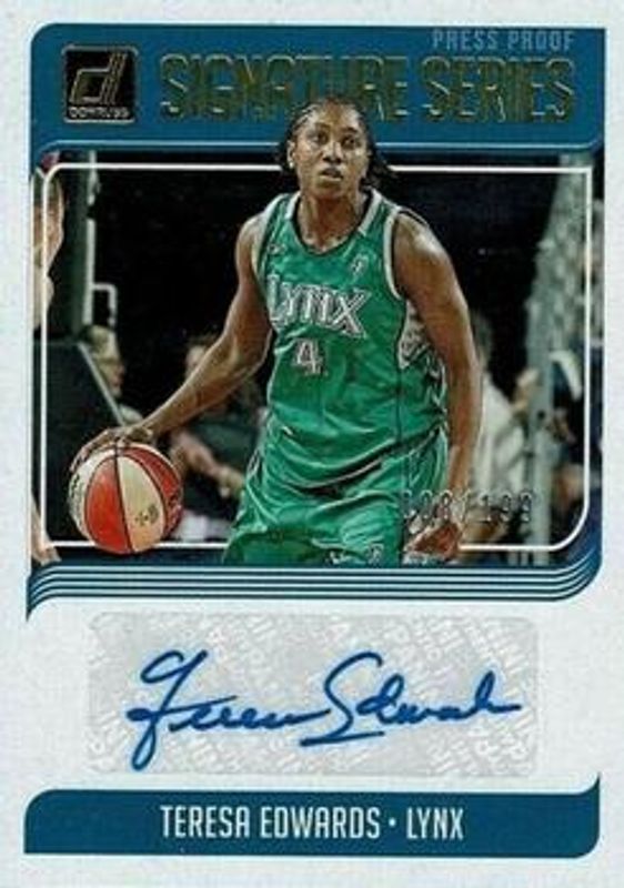 2019 Donruss WNBA #SS-TEW Signatures Series - Press Proof /199