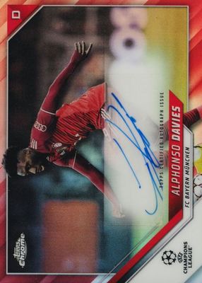 2021 Topps Chrome UEFA Champions League #CA-AD Autographs - Red Refractor /10