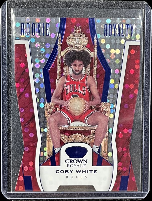 Coby White 2019 Crown Royale #9 Rookie Royalty - Blue /75 RAW