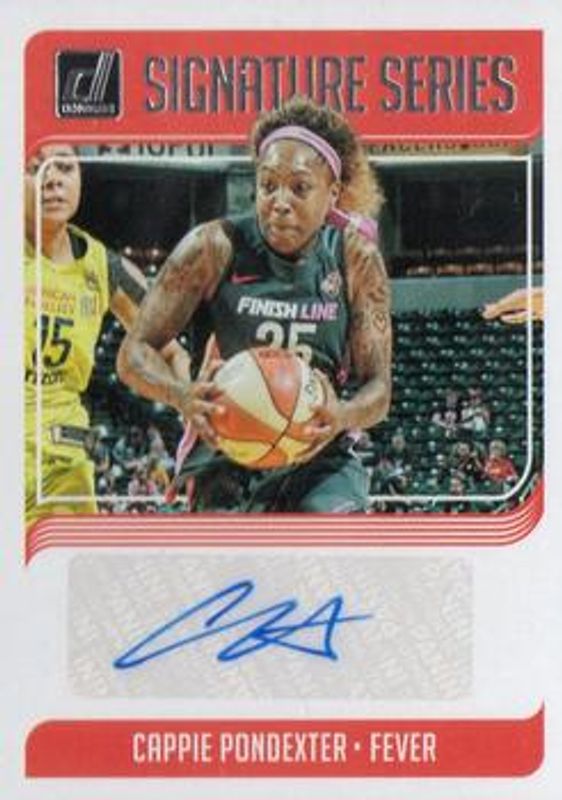 Cappie Pondexter 2019 Donruss WNBA #SS-CPD Signatures Series RAW