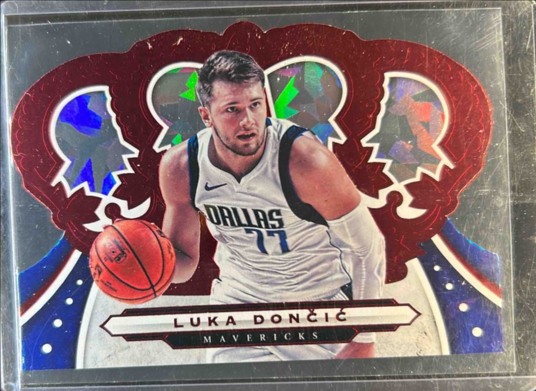 Luka Doncic 2019 Crown Royale #95 Crystal Red /49 RAW